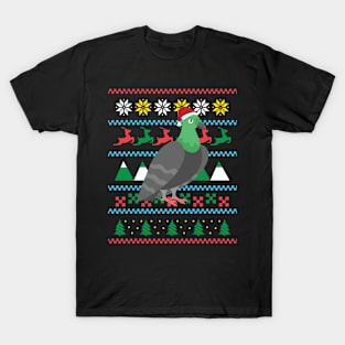 Ugly Christmas Pigeon T-Shirt